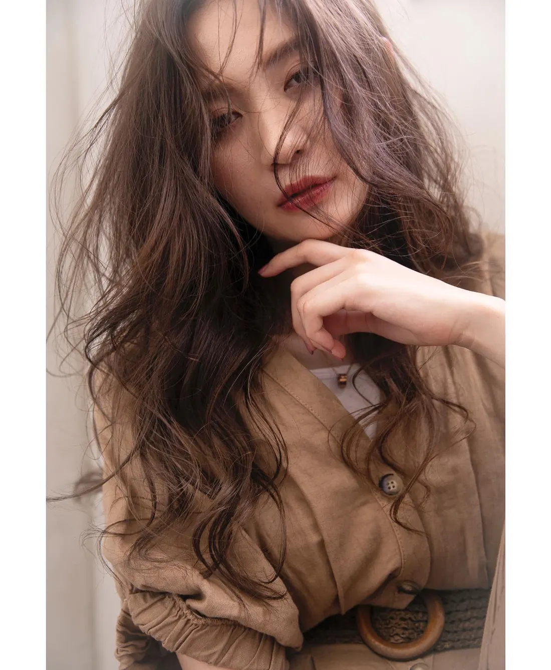 ミディアムのヘアスタイル
