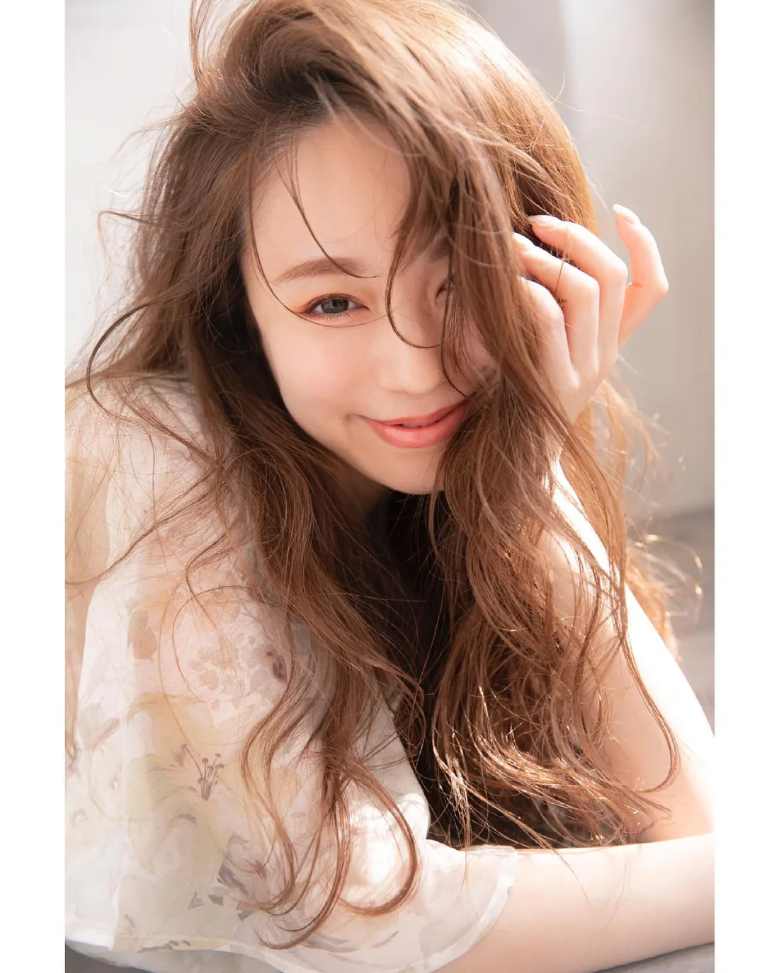 ミディアムのヘアスタイル